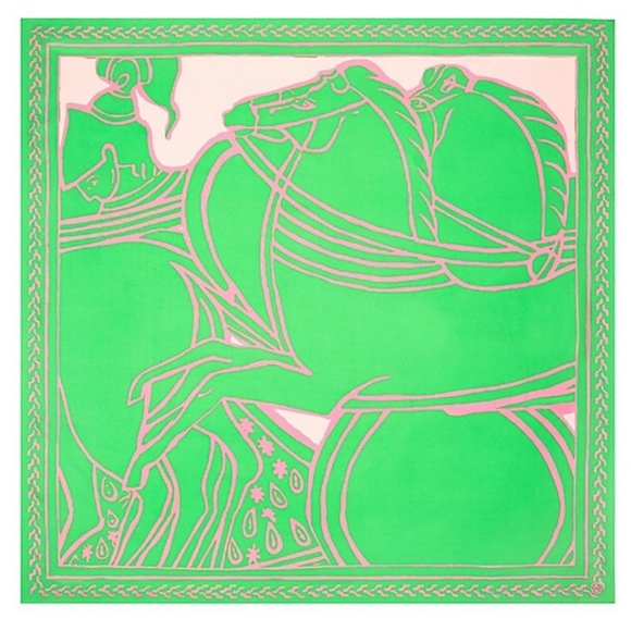 Tory Burch Trocadero Silk Square Scarf/Wrap - Picture 2 of 6